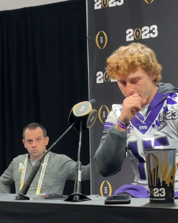 WATCH! Max Duggan at National Championship Media Day 2023